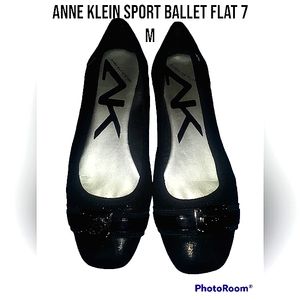 Anne Klein sport black ballet flats size 7m